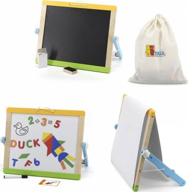 Viga Toys VIGA Μαγνητικός Πίνακας 2 σε 1 με Αξεσουάρ