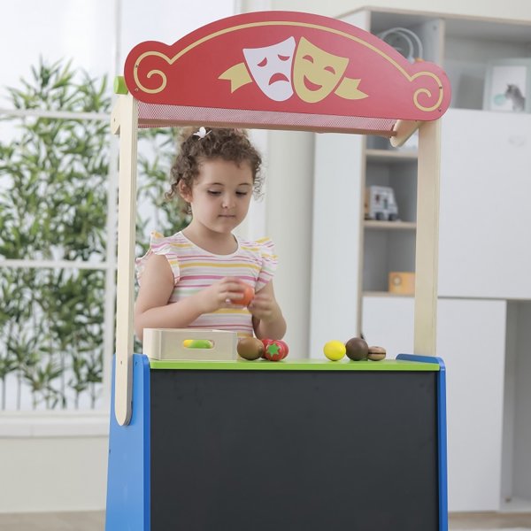 Viga Toys VIGA Θέατρο και Κατάστημα Τροφίμων 2 σε 1
