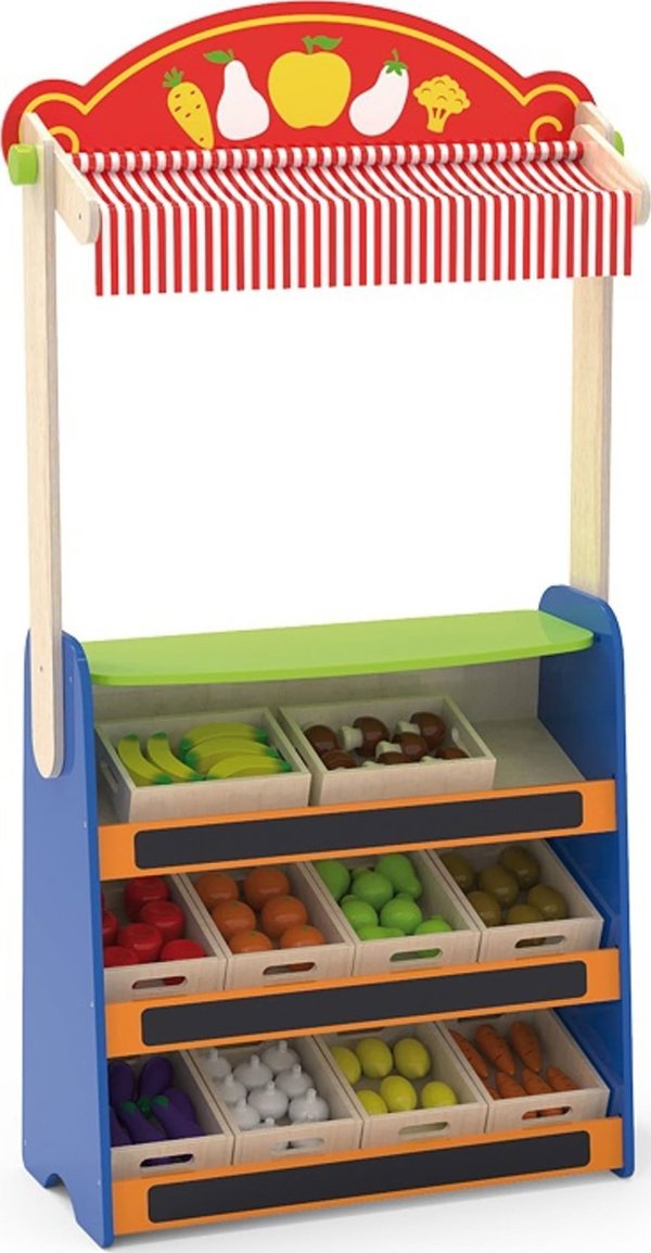 Viga Toys VIGA Θέατρο και Κατάστημα Τροφίμων 2 σε 1