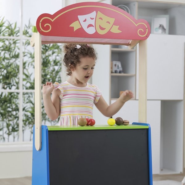 Viga Toys VIGA Θέατρο και Κατάστημα Τροφίμων 2 σε 1