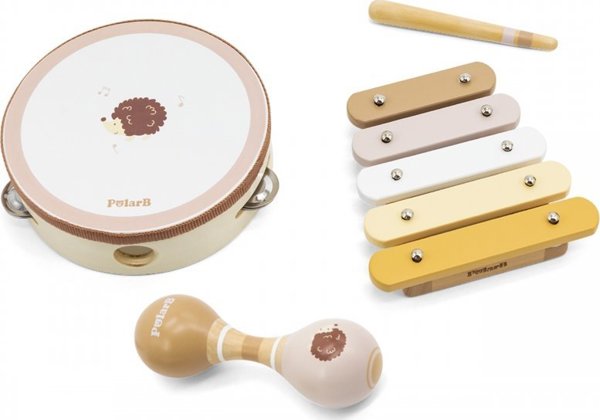 Viga Toys Μουσικό Σετ Σκαντζόχοιρος Ντέφι Maracas Ξυλόφωνο Lumarko! 13965422 6971608442339