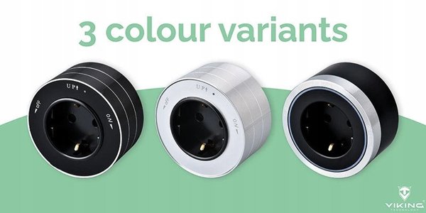 Viking μονάδα συρταριού A40, πρίζα 230 V, ασημί-μαύρο