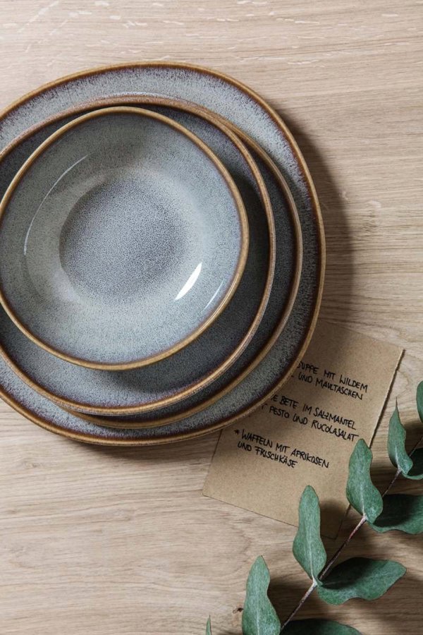 Villeroy & Boch Lave Beige μπολ, επίπεδο, 22 εκ