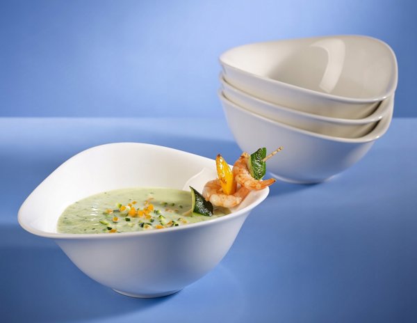Σετ μπολ Villeroy & Boch Vapiano trio, 6 τεμάχια, λευκό