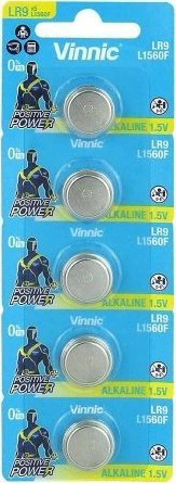 Vinnic Μπαταρία LR9 5 τεμ.