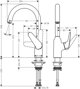 Νιπτήρας κουζίνας Hansgrohe Focus M42 71802000