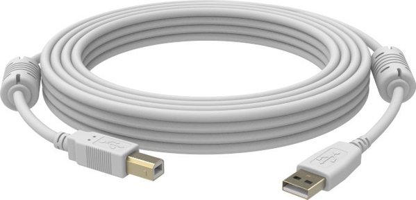 Vision Καλώδιο USB 2.0 Type-A σε Type-B, Επαγγελματικό, με Επιχρυσωμένες Συνδέσεις & Πυρήνα Φερρίτη, 480 Mbit/s, 30 Χρόνια Εγγύηση