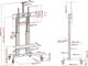 Vision VFM-F27, 139,7 cm (55"), 2,54 m (100"), 200 x 200 mm, 800 x 600 mm, Αλουμίνιο, Χάλυβας, Μαύρο