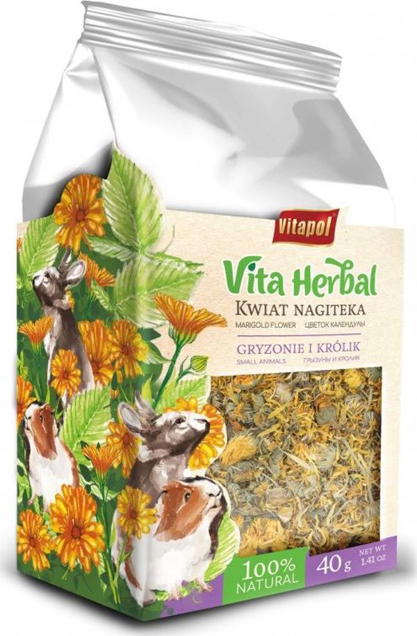 Vitapol Vita Herbal για τρωκτικά και κουνέλια, καλέντουλα, 40g