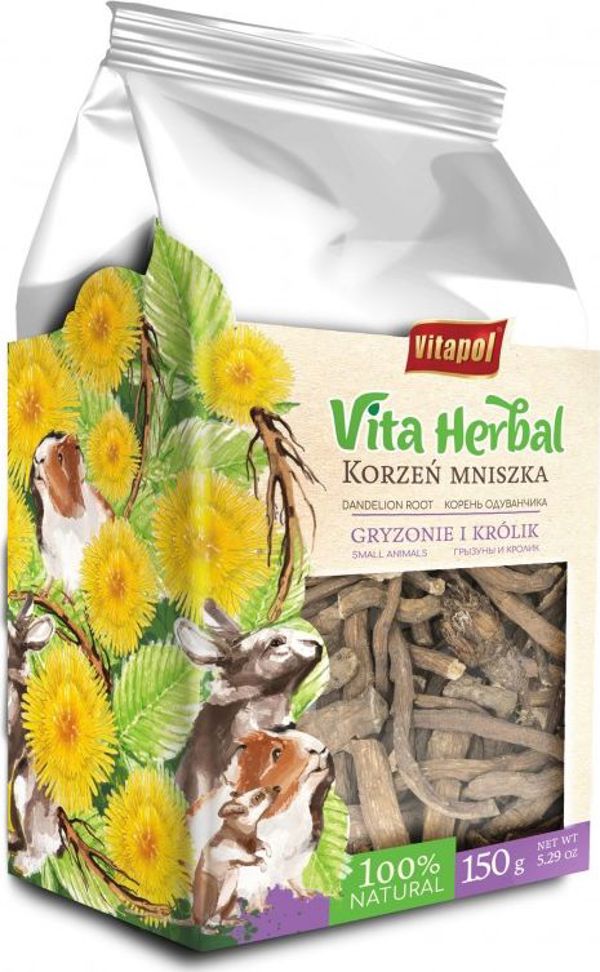 Vitapol Vita Herbal για τρωκτικά και κουνέλια, ρίζα πικραλίδας, 150 g