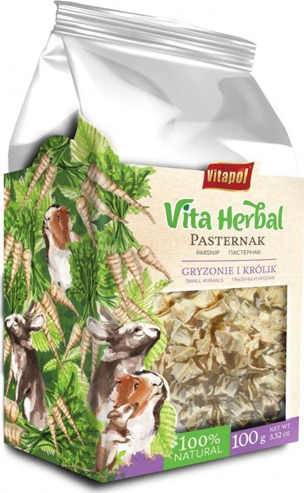Vitapol Vita Herbal Παστινάκια για Τρωκτικά και Κουνέλια, Αποξηραμένα, 100g