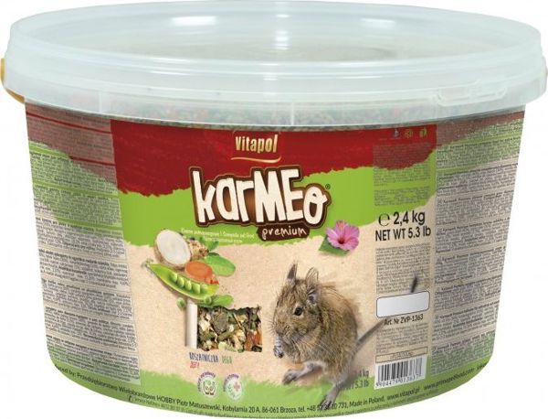 Vitapol Karmeo Premium Βασική Τροφή για Degus, Ισορροπημένο Μείγμα Χωρίς Δημητριακά, 20kg