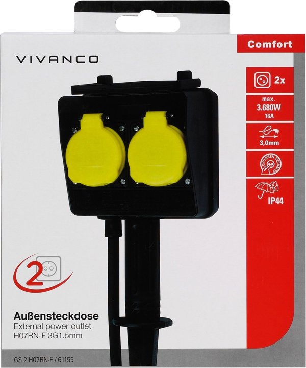 Προέκταση καλωδίου Vivanco H07RN-F 3m (61155)
