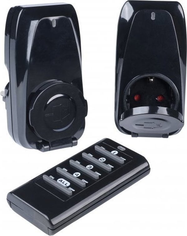 Vivanco Vivanco 2-way outdoor socket 2pcs (61174)