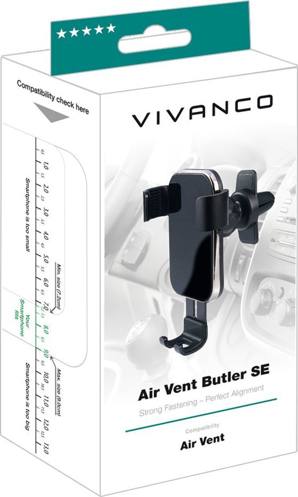 Vivanco Vivanco βάση στήριξης τηλεφώνου αυτοκινήτου Air Vent Butler SE (63259)