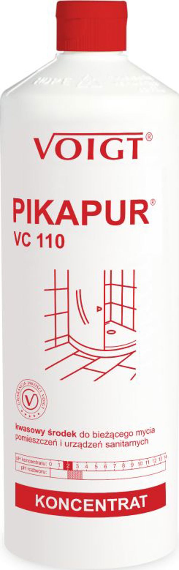 Voigt Pikapur VC 110 Όξινο Καθαριστικό Χώρων Υγιεινής, 1lt