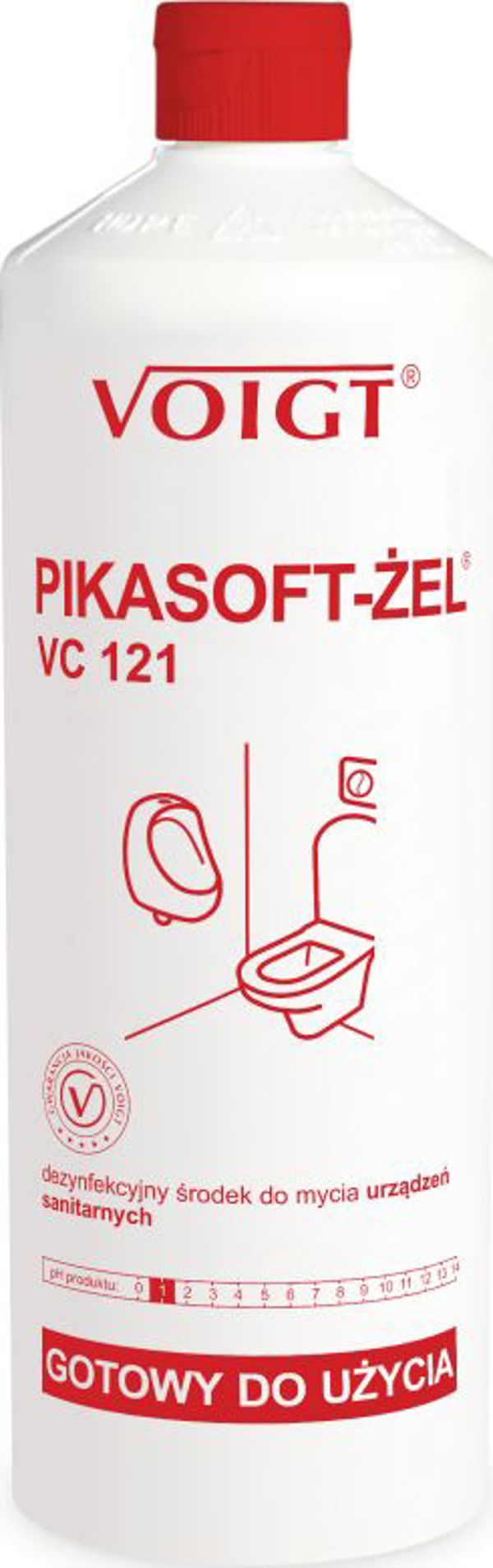 Voigt Pikasoft VC 121 Τζελ Καθαρισμού Μπάνιου 1L - Ενεργό Καθαριστικό Υγιεινής
