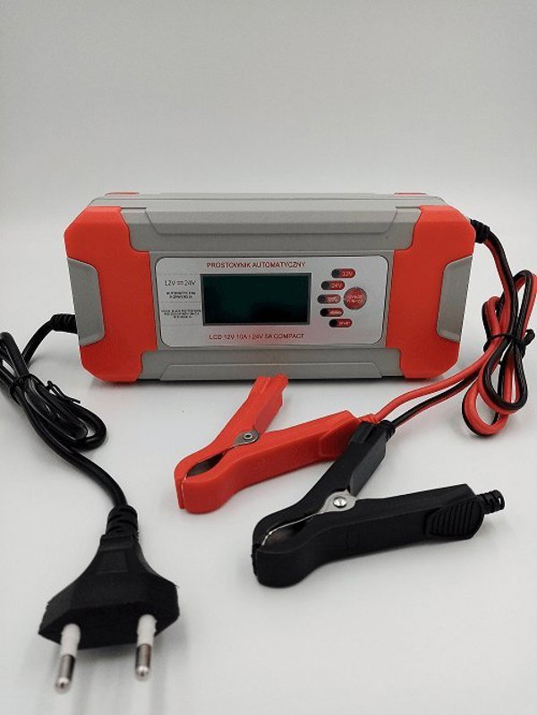 Volt PROSTOWNIK AKUMULATOROWY Z LCD 12V 10A / 24V 5A COMPACT