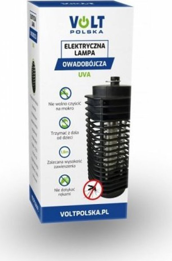 Volt Εντομοκτόνο Λάμπα 9103, 3W, UV Φως για Κουνούπια και Μύγες, 11x11x26cm