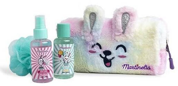 Vonios rinkinys vaikams Martinelia Circus: dušo želė, 100 ml + kūno dulksna, 100 ml + plaušinė
