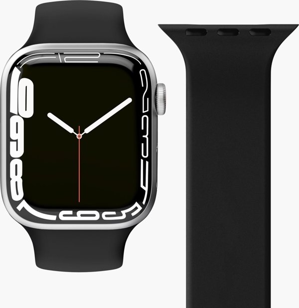 Λουράκι ρολογιού VonMählen για Apple Solo Loop Case 2 Band S μαύρο Schwarz (AWS00025)