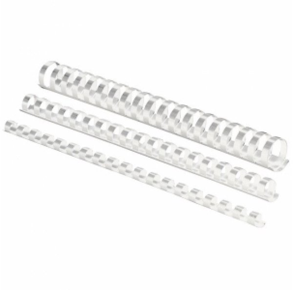 VP Πλαστικές Ράχες Βιβλιοδεσίας 38mm, Λευκές, 50 Τεμάχια