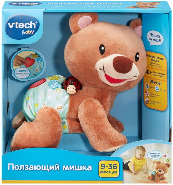 Διαδραστικό παιχνίδι VTech Σέρνεται μαζί με την αρκούδα
