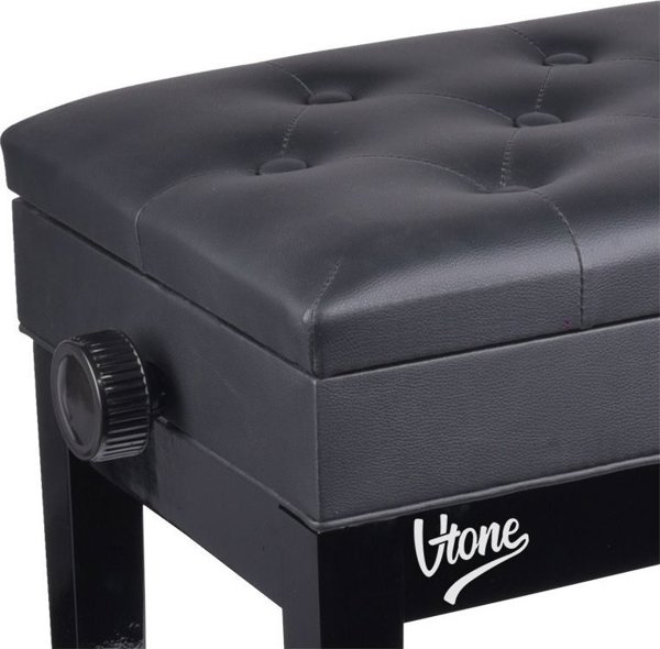 V-Tone V-TONE ΛΑΒΑ 2 BK πιάνο πάγκος με αποθηκευτικό χώρο ΜΑΥΡΟ