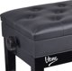 V-Tone V-TONE ΛΑΒΑ 2 BK πιάνο πάγκος με αποθηκευτικό χώρο ΜΑΥΡΟ