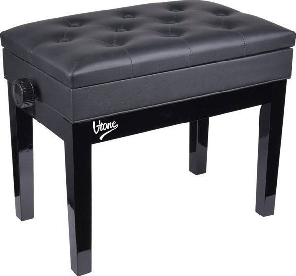 V-Tone V-TONE ΛΑΒΑ 2 BK πιάνο πάγκος με αποθηκευτικό χώρο ΜΑΥΡΟ