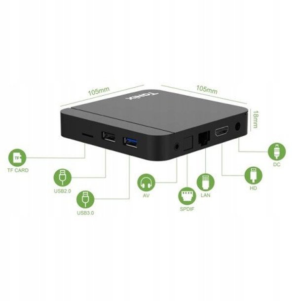 W2 4K Smart TV Box 2GB +16GB Android