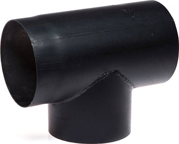 WADEX  THREE WAY PIPE 90O D180 BLACK
