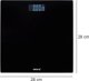 Ζυγαριά μπάνιου Wenko LED 28x28 cm μαύρη
