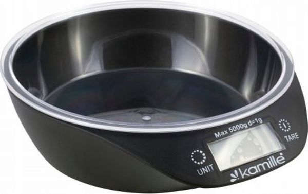 Κουζινική ζυγαριά Kamille KM 7110 με μπολ και οθόνη LCD