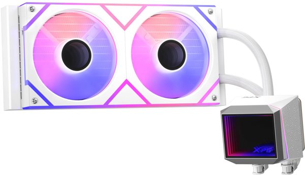 WAK XPG LEVANTE II 240 (2*120mm ARGB Fan) λευκό λιανικής