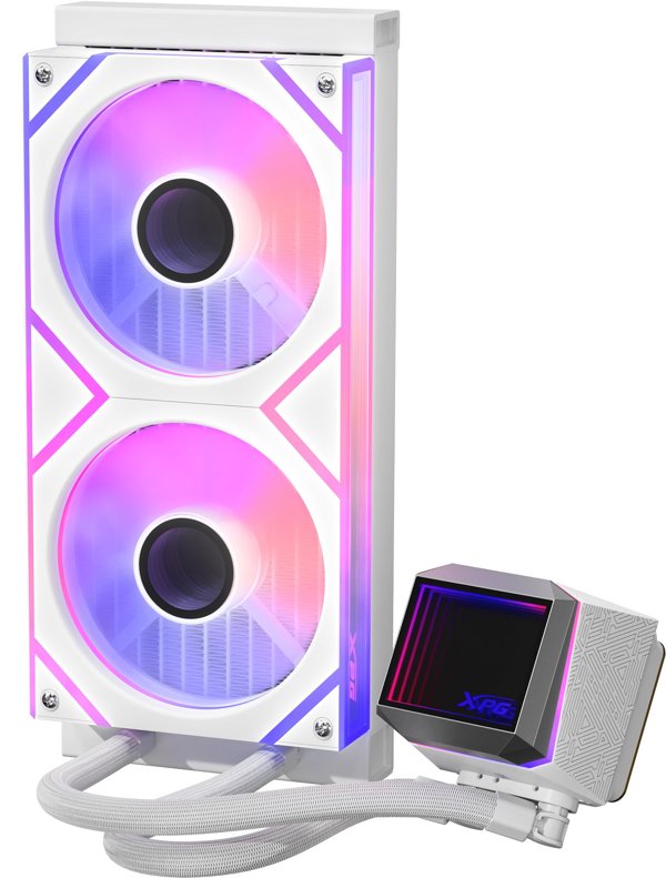 WAK XPG LEVANTE II 240 (2*120mm ARGB Fan) λευκό λιανικής