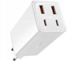 Wall charger Baseus GaN6 Pro 2xUSB-C + 2xUSB, 100W (white)