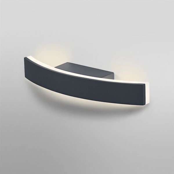 Φωτιστικό τοίχου LED εξωτερικού χώρου OSRAM ENDURA STYLE BOW, IP44, 3000K, 7W, 280lm, 27x h5.8cm