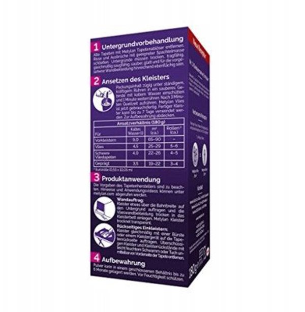 WALLPAPER GLUE METYLAN VLIES/FLEECE 180G