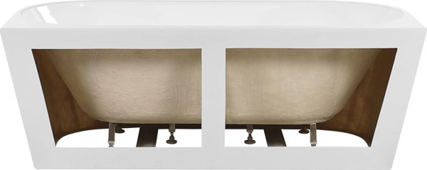 Μπανιέρα Shumee Μπανιέρα 170 x 80 cm λευκή HARVEY 8700982 4251682243216