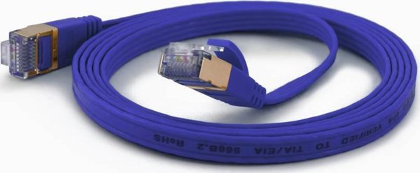 Wantec Καλώδιο Patch CAT6A Slim FTP RJ-45 Μπλε 1.0m