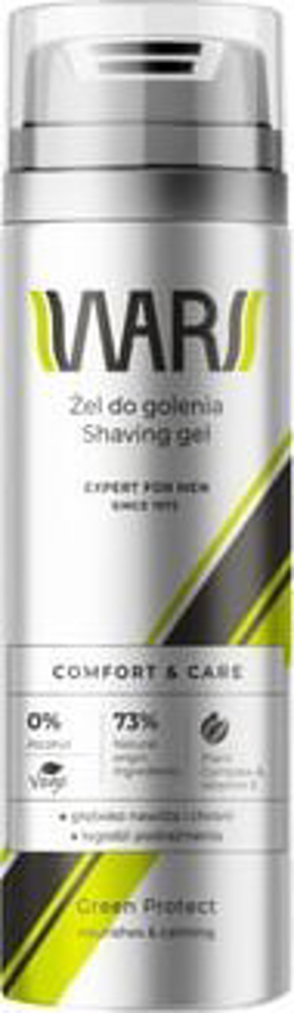 Wars WARS EXPERT FOR MEN Τζελ ξυρίσματος GREEN PROTECT Φυτικό σύμπλεγμα & Βιταμίνη Ε 200ml