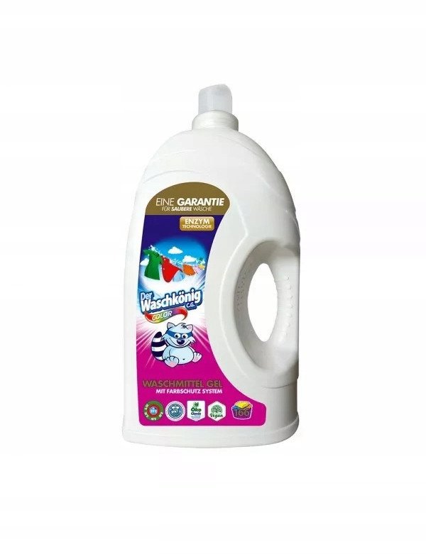 Der Waschkönig Gel Color Υγρό Απορρυπαντικό Ρούχων για Χρωματιστά 5L