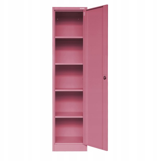 Στενό Γραφείο Ντουλάπι ALEX, 450 x 1850 x 400 mm, Fresh Style: Ροζ Σκόνη