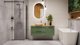 Washbasin faucet INVENA GABRO PLUS, high, chrome, with marble handle