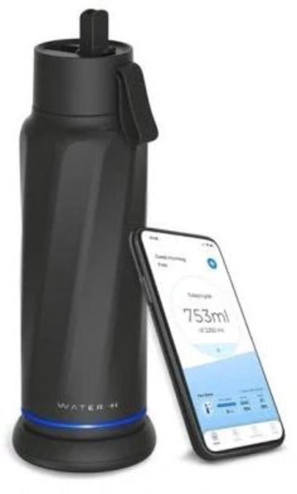 Έξυπνο μπουκάλι νερού VITA FlipLid, 532 ml, μαύρο