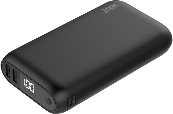 Φορητός φορτιστής Wave Extrapower, 20,000 mAh, μαύρο