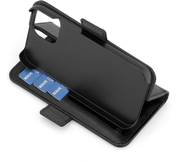 Θήκη Βιβλίου Wave Duo, iPhone 13 mini, μαύρο