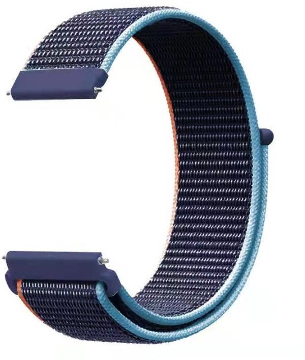 Λουράκι νάιλον Wave, 22 mm για έξυπνα και αθλητικά ρολόγια, σκούρο μπλε