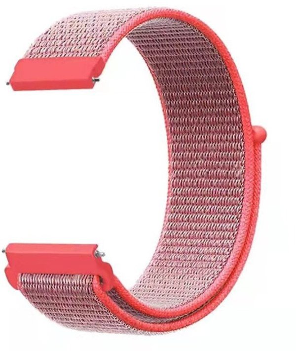 Λουράκι νάιλον Wave, 20 mm για έξυπνα ρολόγια και αθλητικά ρολόγια, ροζ